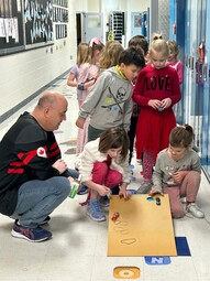 Teacher and students